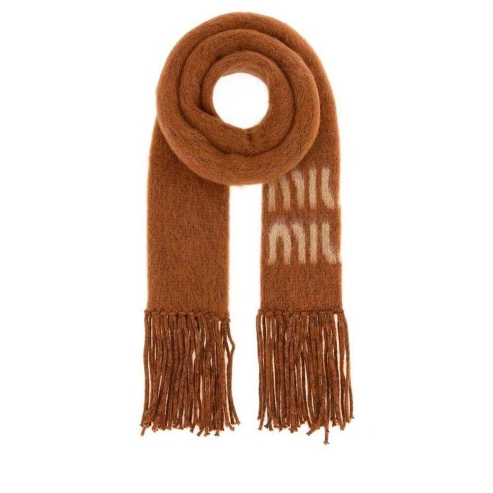 Logo Mohair Scarf